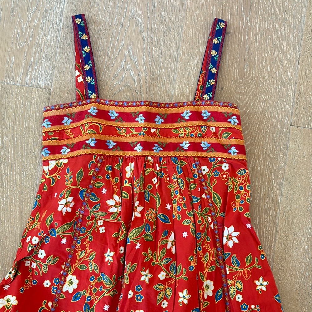 Tory Burch Samba Batik Embroidered Maxi Dress